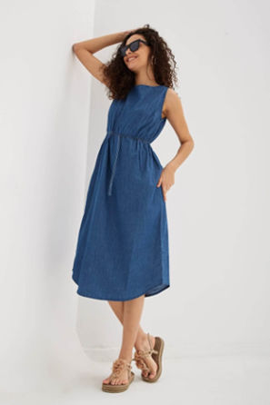 Robe en denim Bleu / Bleu