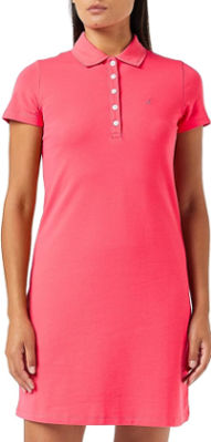 Nautica Robe Polo en Coton Stretch à Manches Courtes pour Femmes, Facile et Classique